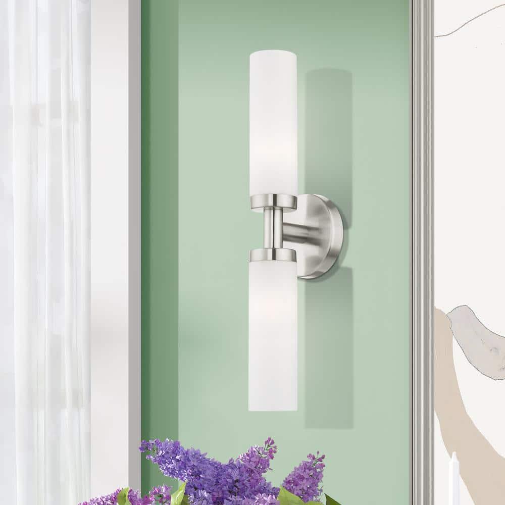 Livex Lighting Aero 2 - Light Vanity in  Brushed Nickel
