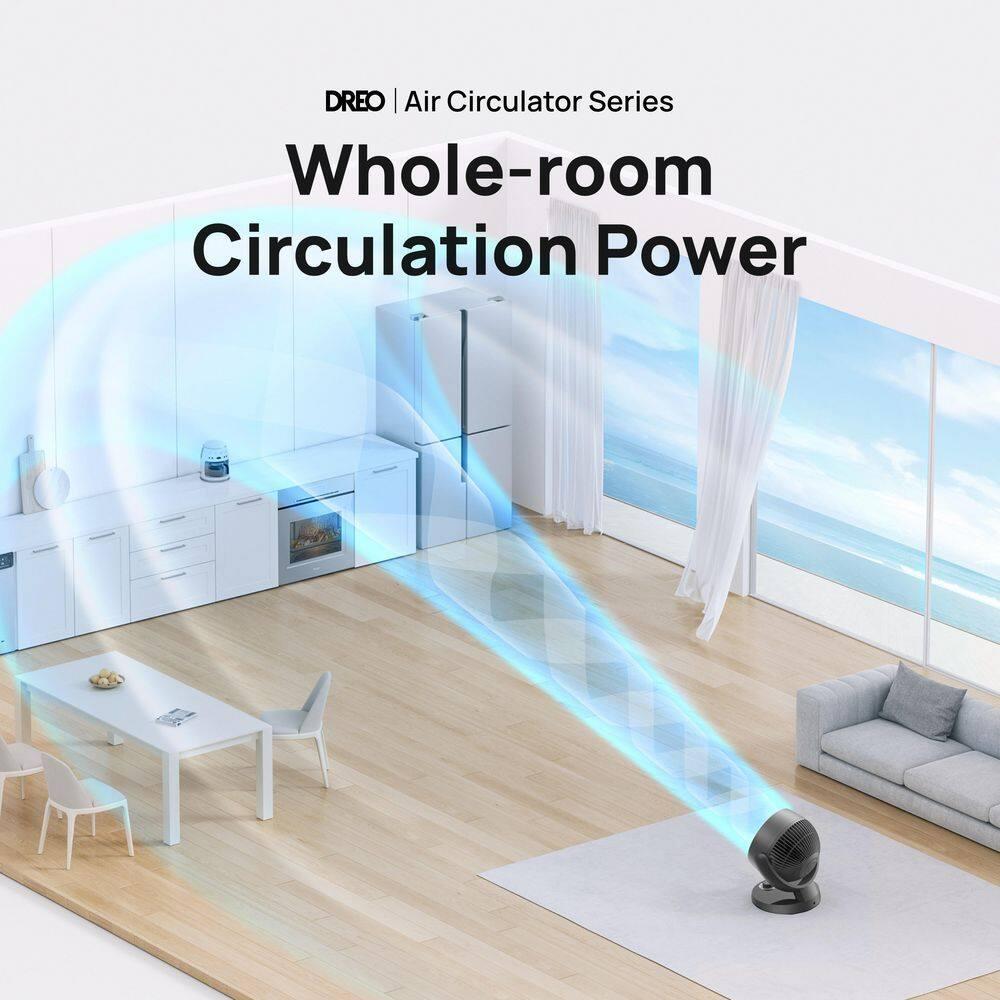 BEACHWATER POOL & SPA, LLC Table Fan For Bedroom, 13-Inch Oscillating Air Circulator Fan, 120° Tilt Adjustment, 28Db Ultra-Quiet, 70Ft Powerful Airflow, 4 Speeds Desk Fans With Remote For Whole Room, Home, Office