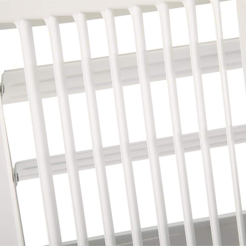 6 in. X 10 in. 2-Way Steel Floor Register in White