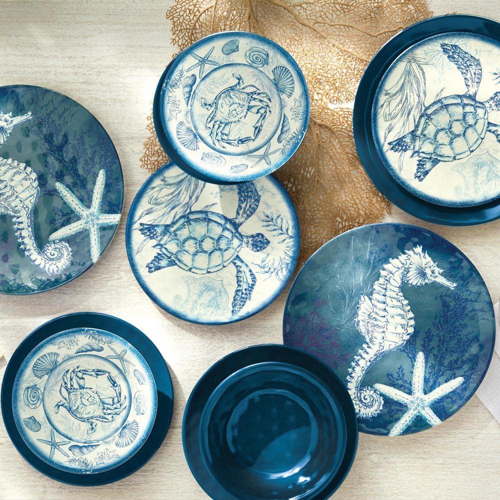 Certified International Talavera Heavy Weight 12 Piece Melamine Dinnerware Set, Service for 4