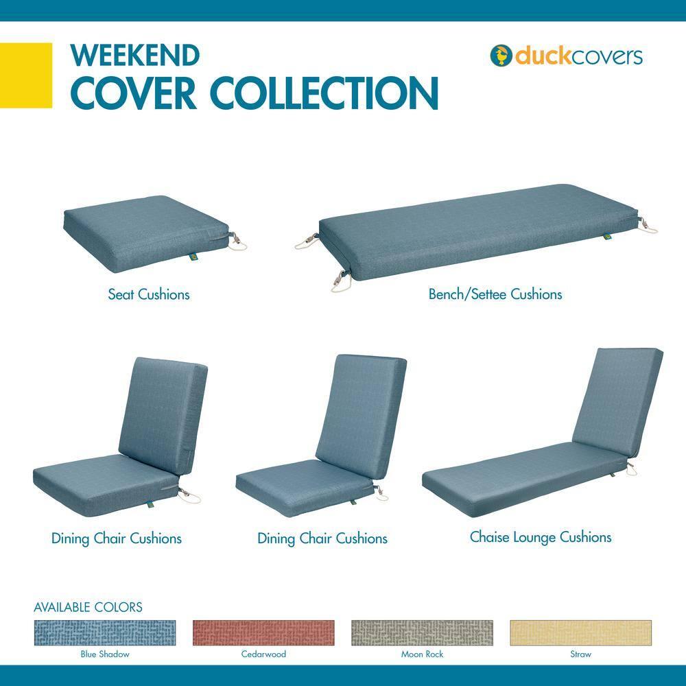 Weekend Patio Dining Seat Cushions, 17 x 17 x 3 Inch