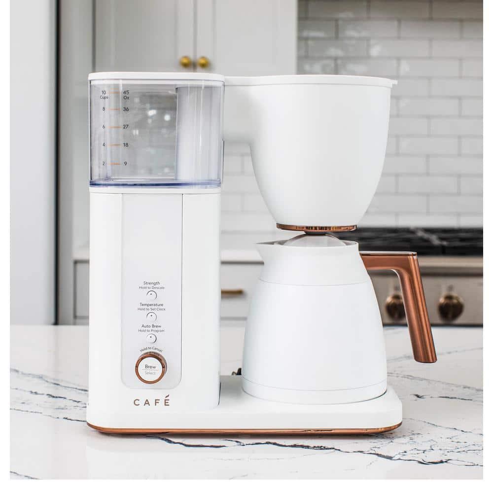 Café ™ Matte White 10-Cup Drip Coffee Maker with Thermal Carafe