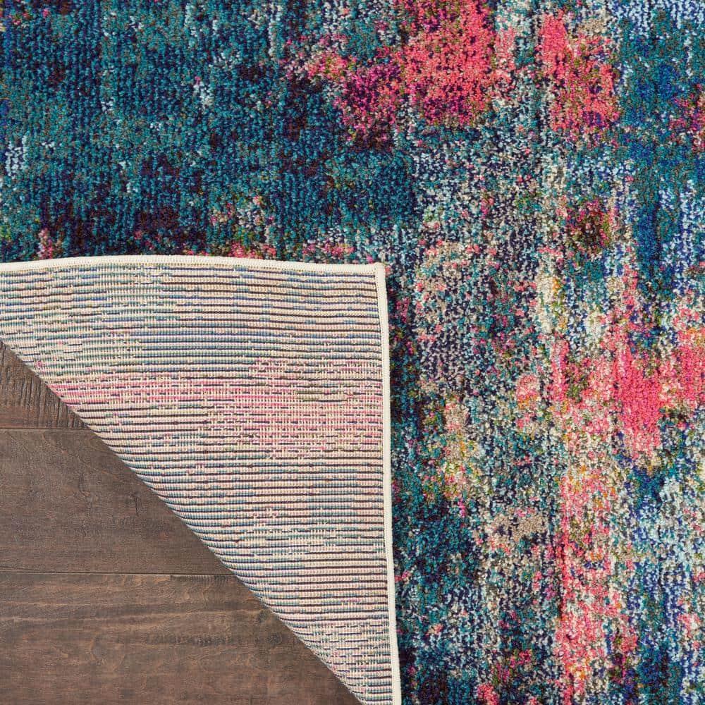 Nourison Celestial 5'3" x 7'3" (5' x 7') Blue/Yellow Indoor Area Rug Colorful Contemporary Abstract by Nourison