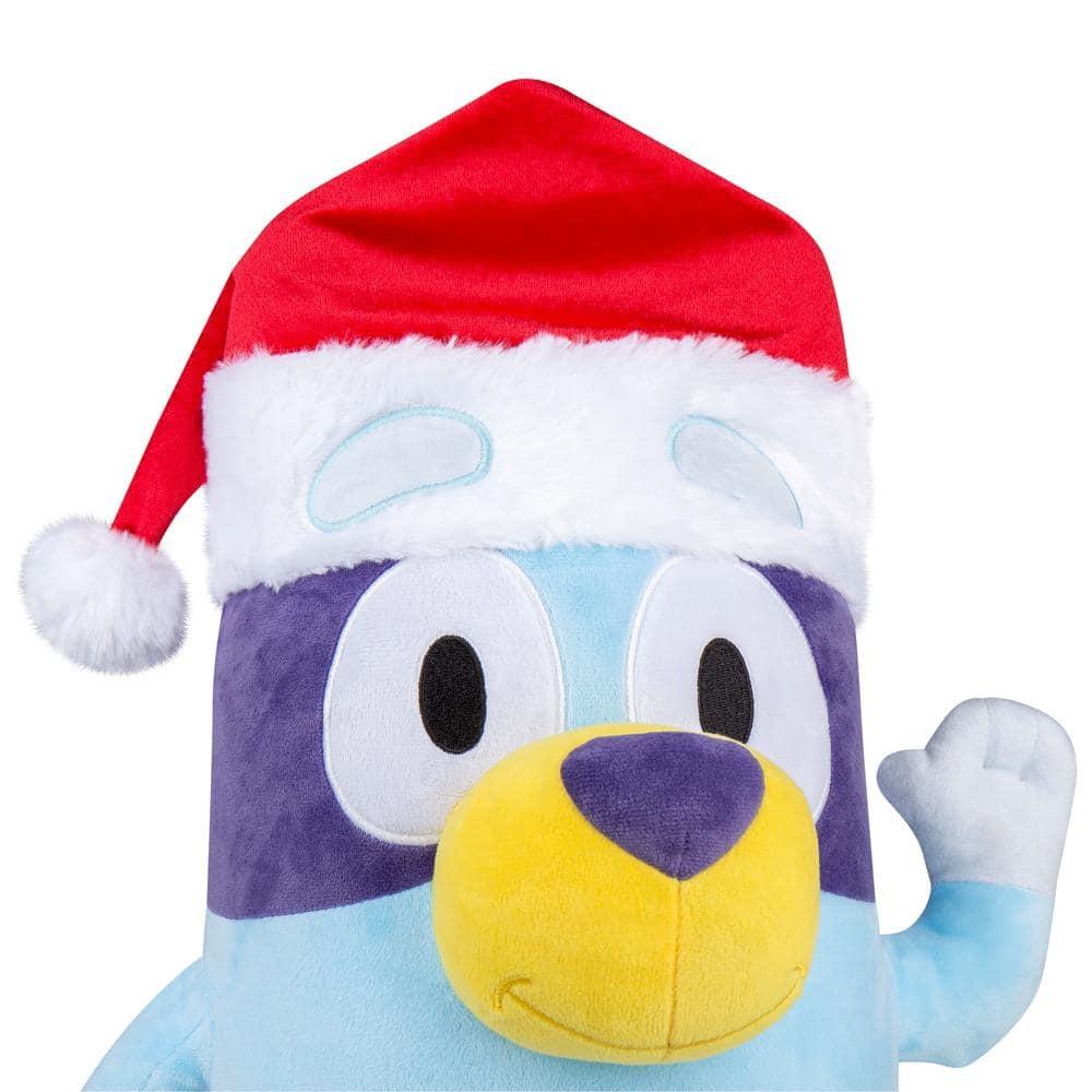 Gemmy Industries Bluey Holiday Greeter with Santa Hat