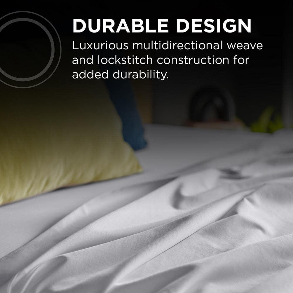 Tempur-Pedic Tempur Luxe Egyptian Cotton Sheet Set Silver Mist - Full, Adult