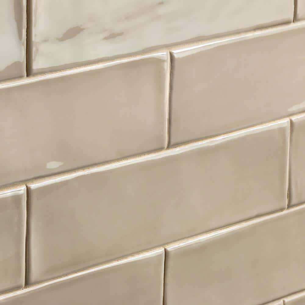 Midland 3'' W x 12'' L Polished Ceramic Subway Tile (5.38 sq. ft. / box)