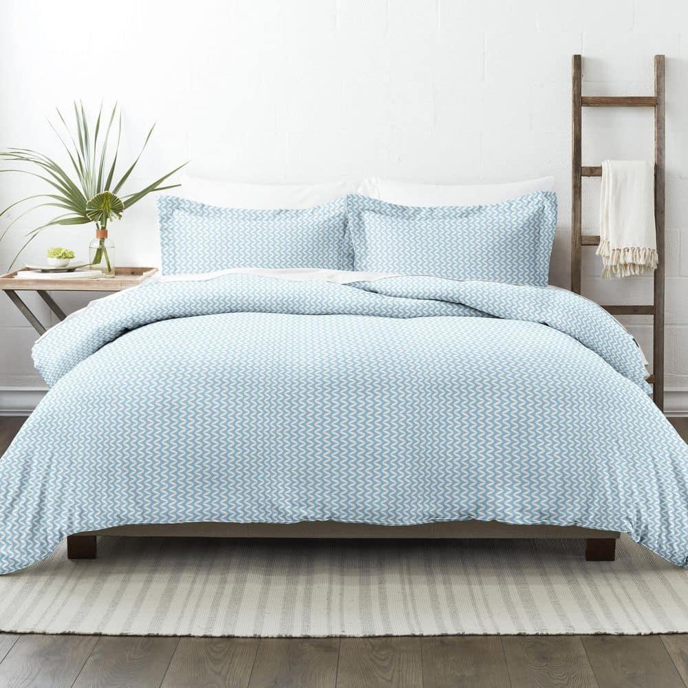 Simply Soft™ Puffed Chevron Pattern Duvet Cover Set