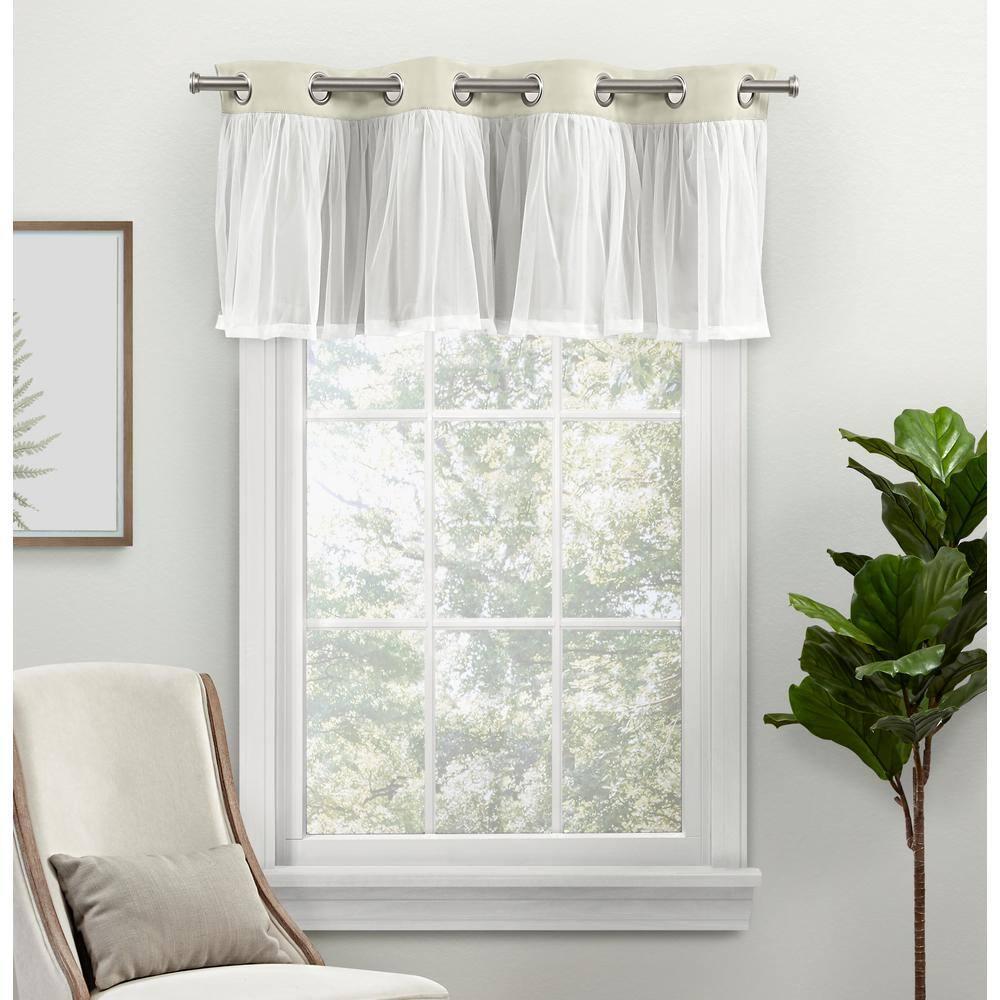 Amalgamated Textiles Catarina Linen Tailored 52'' W Window Valance