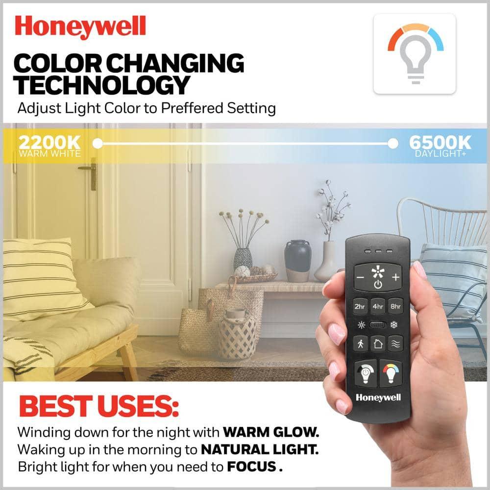 Honeywell Tynesdale 52" Contemporary Five Blade Ceiling Fan with Color Changing Light, Remote Control