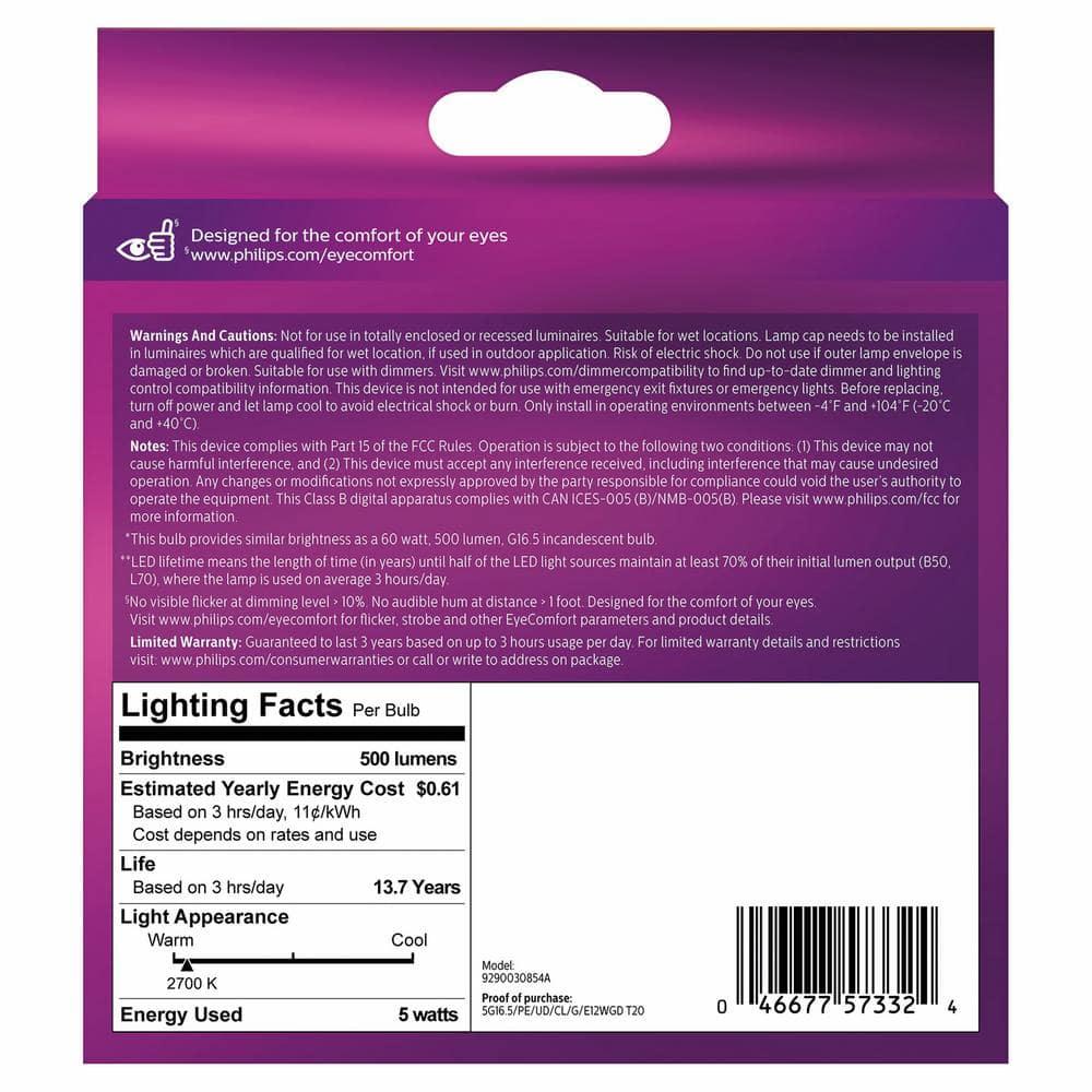 Philips 2pk 60wg16.5e12 Led Bulb 573329