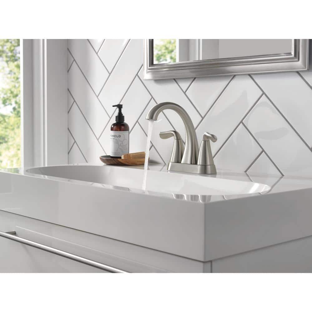 Arvo Centerset Bathroom Faucet with Drain Assembly, 2-handle Bathroom Sink Faucet