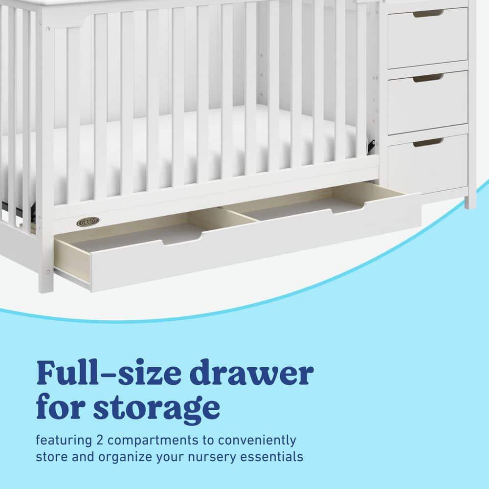 Graco Hadley 5-in-1 Convertible Crib and Changer with Storage