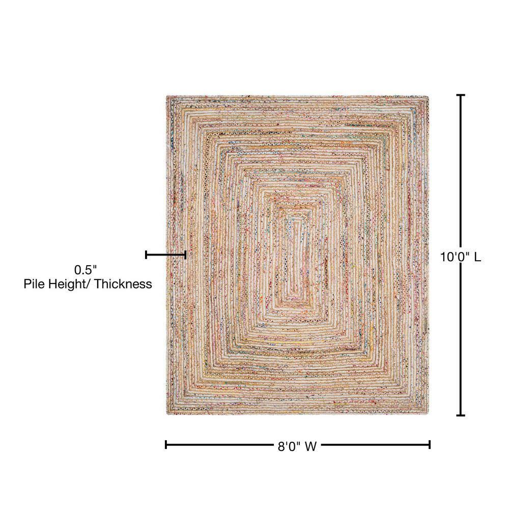Cape Cod CAP202 Woven Indoor Area Rug - Beige/Multi - 8'x10' - Safavieh