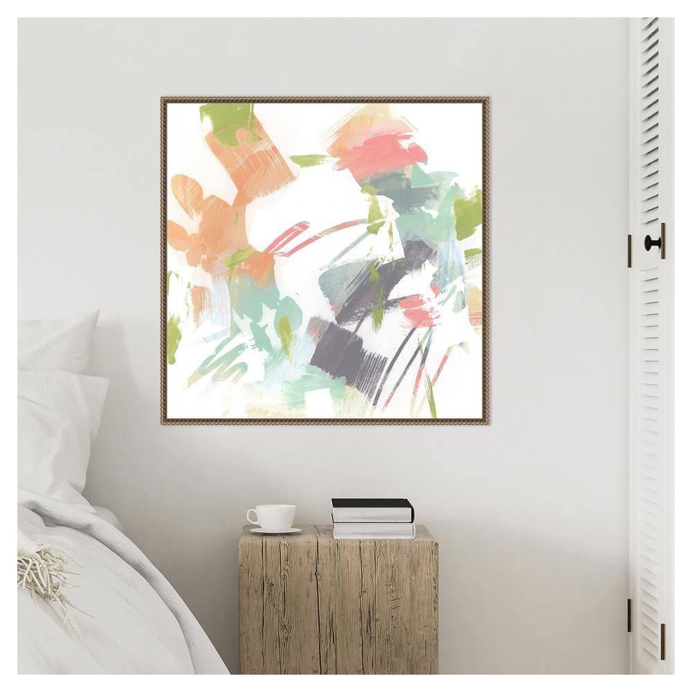 Amanti Art 30"x30" Capricho II by June Erica Vess Framed Canvas Wall Art Print