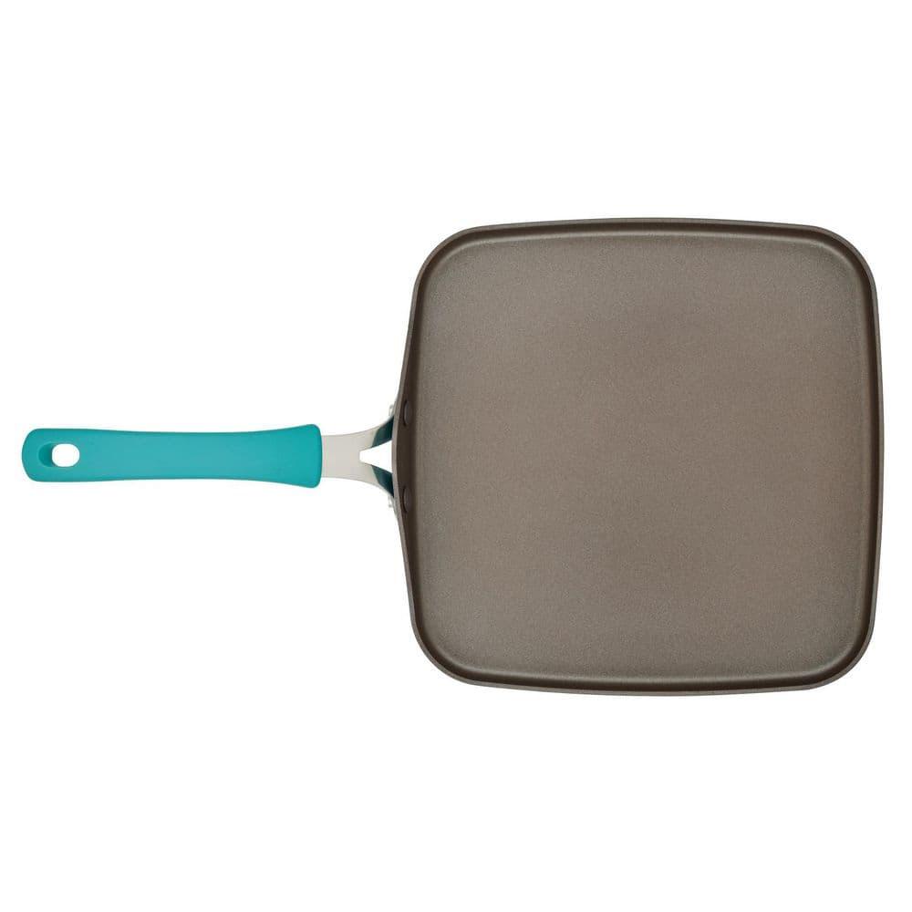 Rachael Ray Rachael Ray Cook + Create Aluminum Nonstick Square Stovetop Griddle Pan, 11-Inch