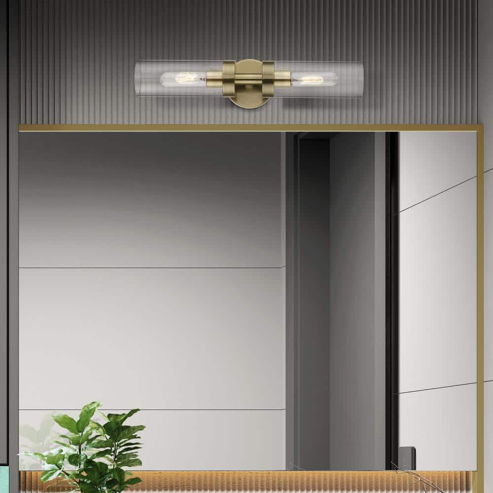 Livex Lighting Ludlow 2 - Light Vanity in  Antique Brass