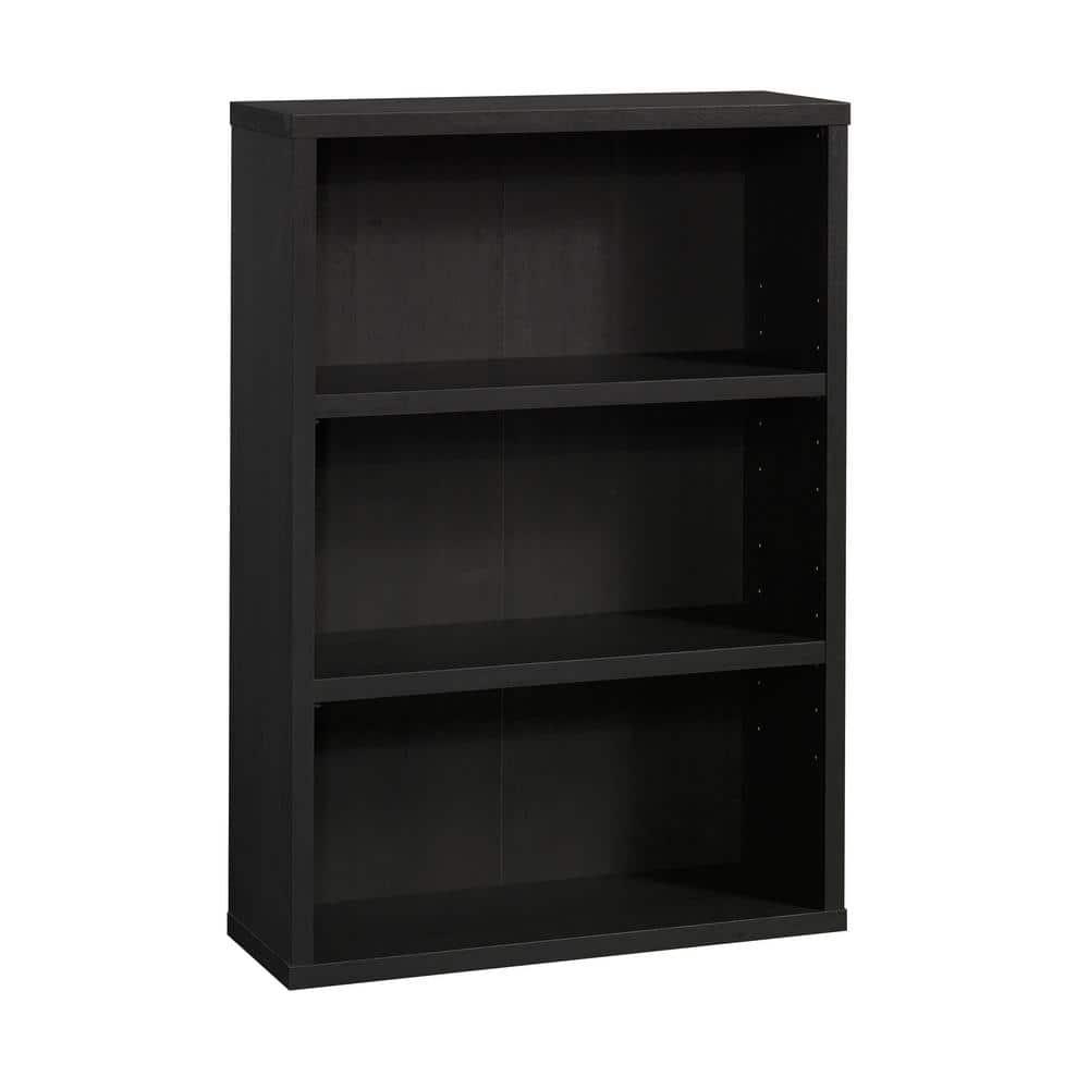 Sauder 3-Shelf Bookcase, Raven Oak Finish