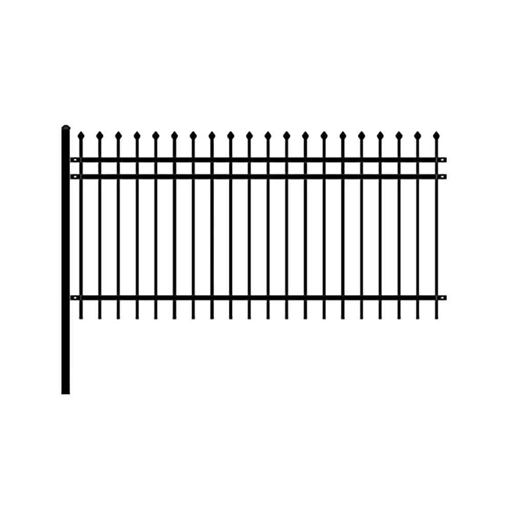 ALEKO 60'' H x 93'' W Black Stainless Steel Fencing