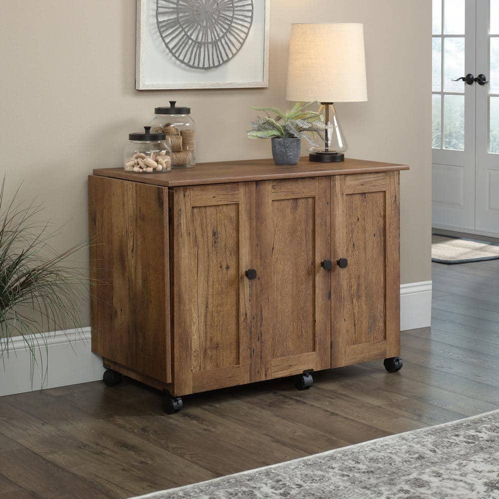 Sauder 40.079'' x 19.449'' Sewing Table with Wheels