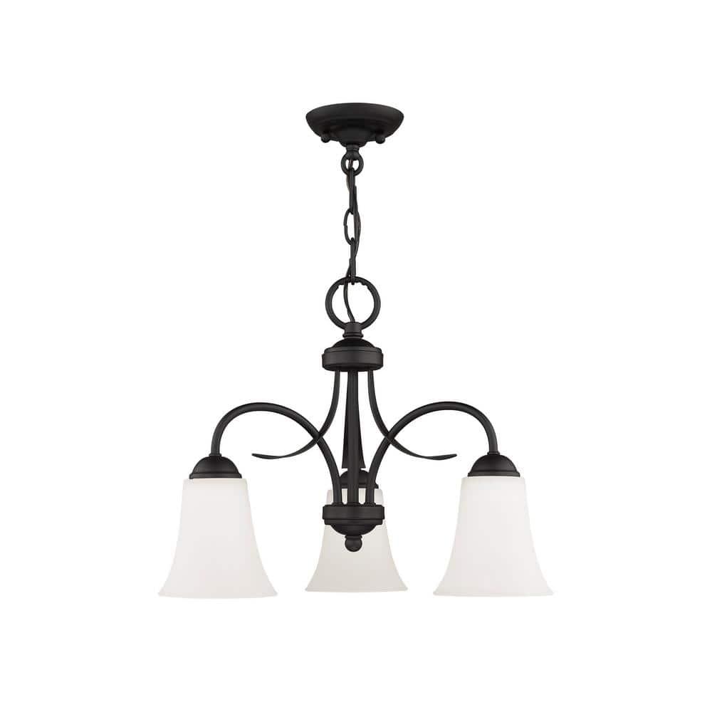 Livex Lighting Ridgedale 3 - Light Flush Mount in  Black