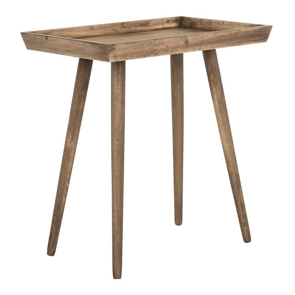 Nonie Tray Accent Table - Light Brown - Safavieh.