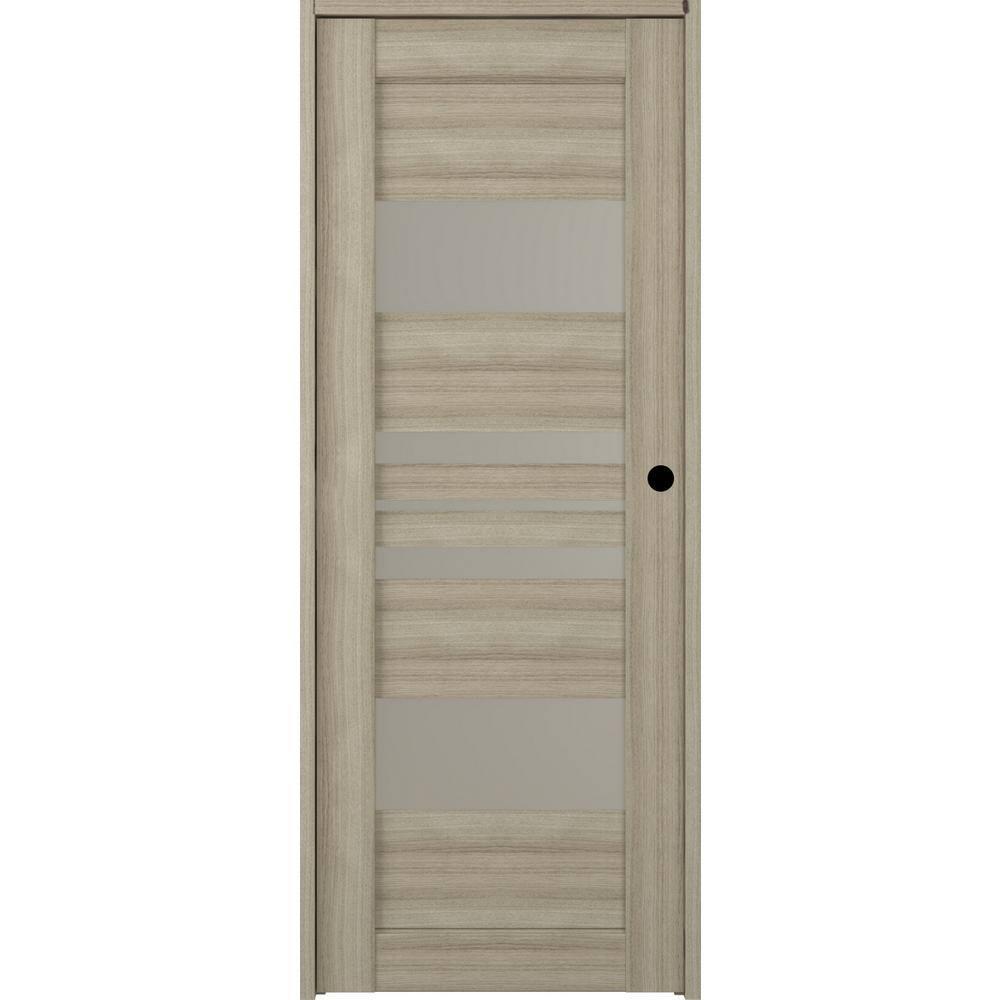 Belldinni Romi DIY-friendly Solid Manufactured Wood and Glass Prefinished Standard Single Prehung Door