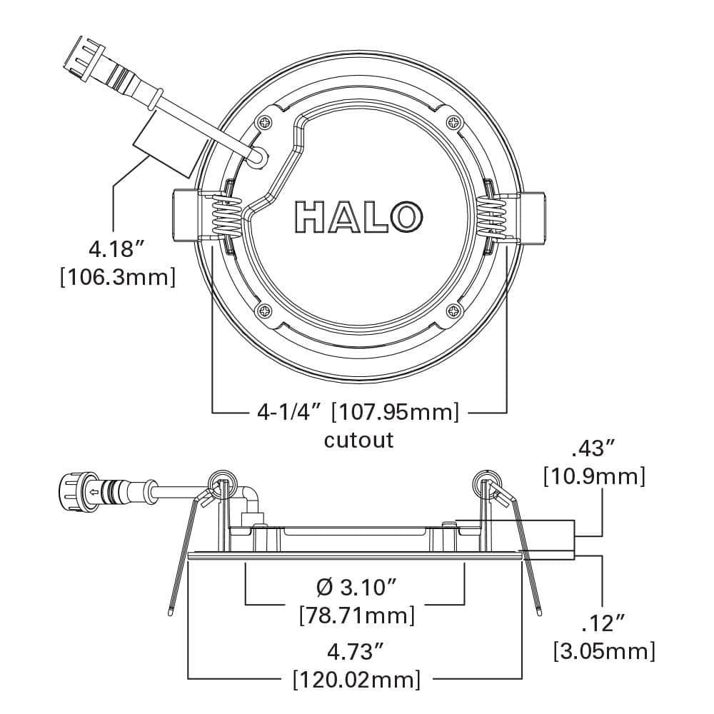 1'' Dimmable Air-Tight IC Rated LED Retrofit Recessed Lighting Kit