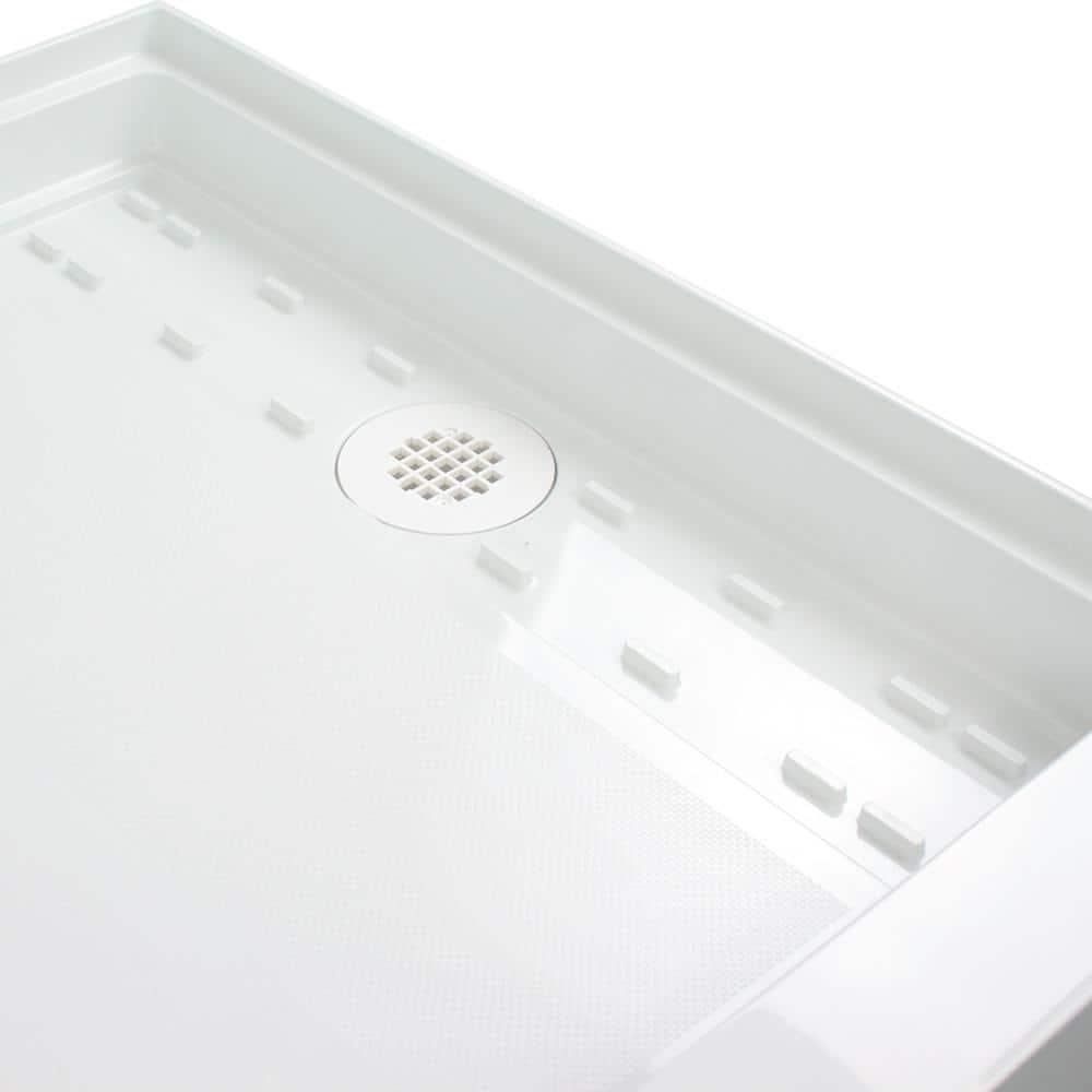 Linear 32 in. x 60 in. Single Threshold Shower Base in White
