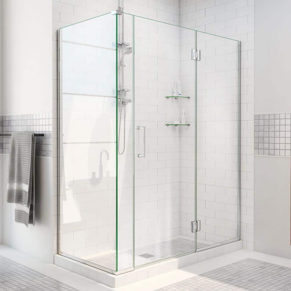 Unidoor-X 40" x 72" Hinged Frameless Shower Door with ClearMax™ Technology