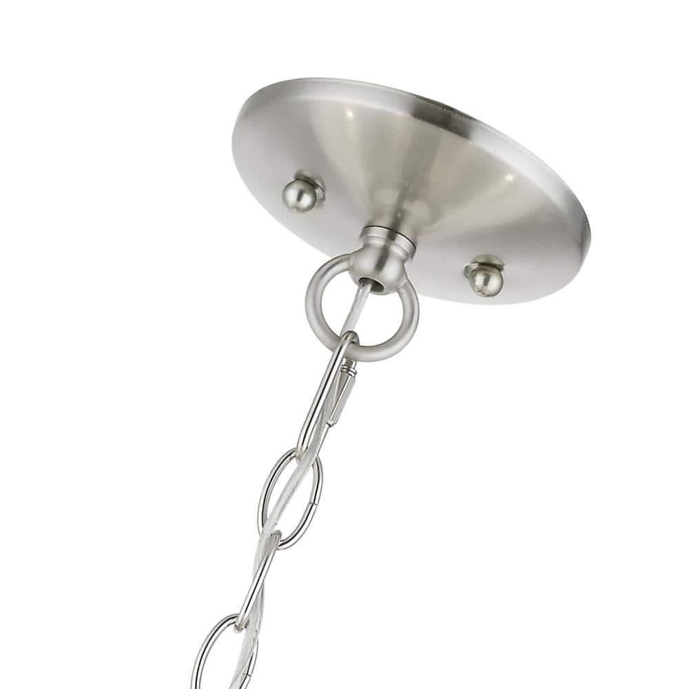 Livex Lighting Edinburgh 5 - Light Pendant in  Brushed Nickel