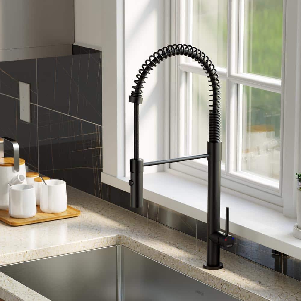 Karran Bluffton Single Handle Pull Down Sprayer Kitchen Faucet