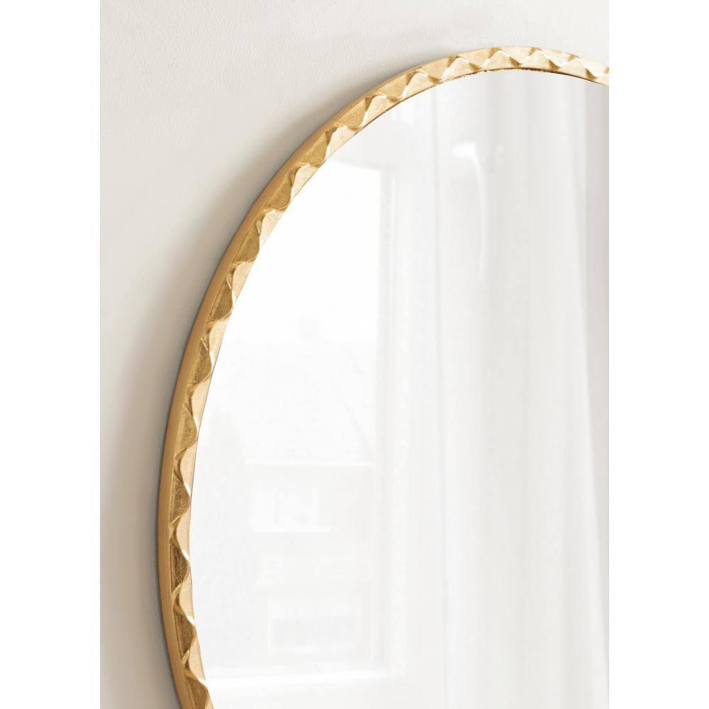 Kate & Laurel All Things Decor 26"x26" Sebecka Decorative Wall Mirror Gold