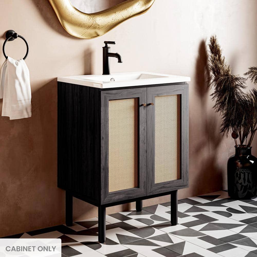 Classe 24" Bathroom Vanity In Dark Walnut Cabinet Only