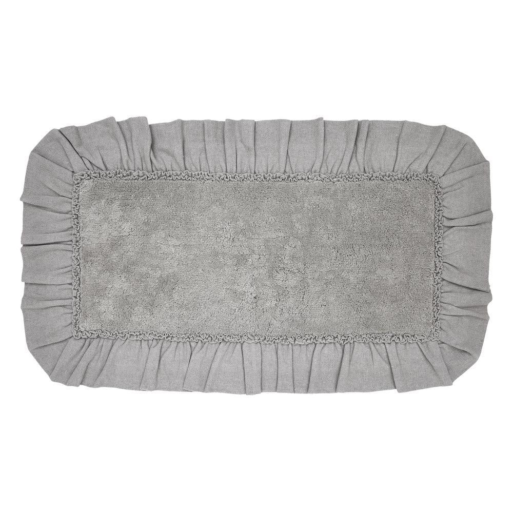 Burlap Dove Grey Bathmat 27x48  VHC Brands