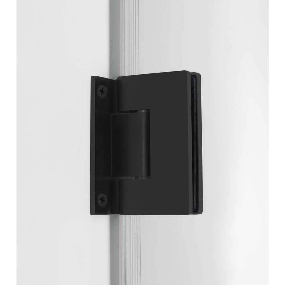 Kinkade XL 23.75" - 24.25" W x 80" H Hinged Frameless Shower Door