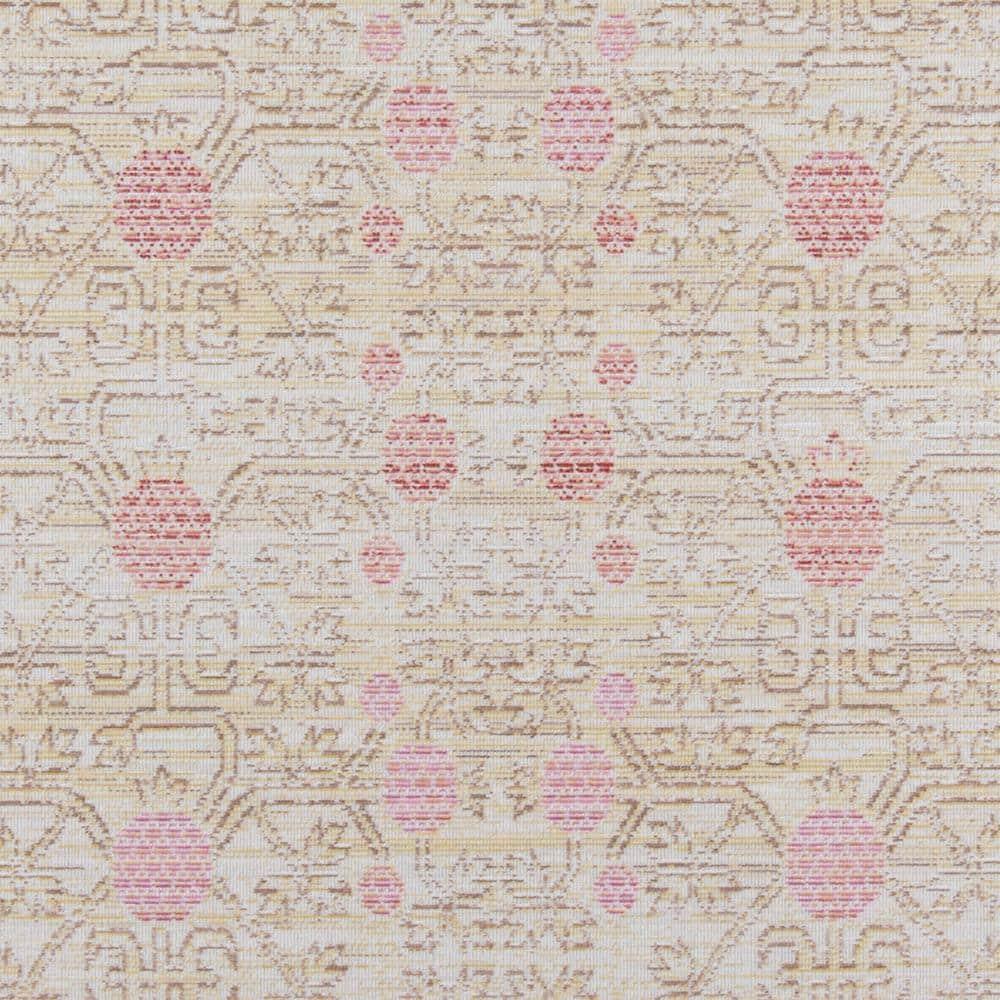 4'x6' Floral Loomed Area Rug Pink - Momeni: Modern Botanical Design, Low Pile, Polyester, Indoor Use