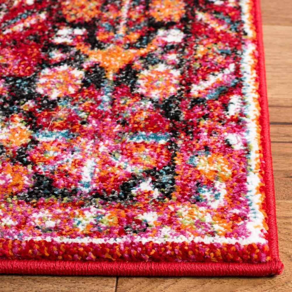 Vintage Hamadan VTH222 Power Loomed Indoor Area Rug - Red/Multi - 5'3"x7'6" - Safavieh
