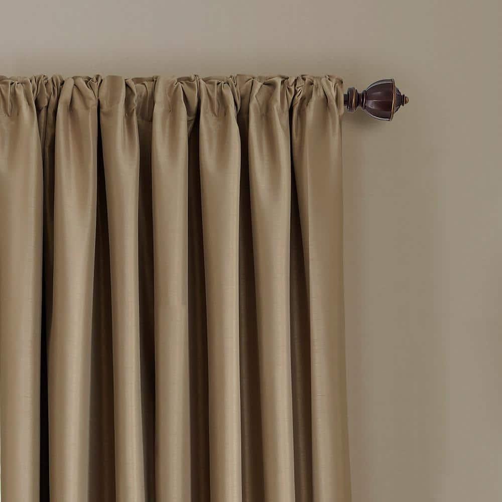 All Seasons Single Blackout Window Curtain Panel - 52" x 108" - Antique Gold - Elrene Home Fashions