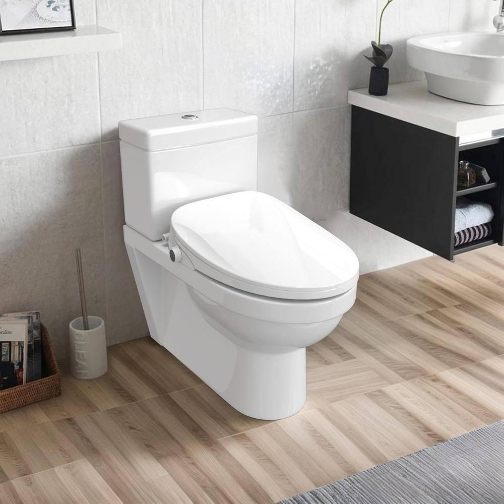 MyDepot Smart Bidet Toilet Seat with Heated Water,Adjustable Washing Settings,Warm Seat,Self-Cleaning