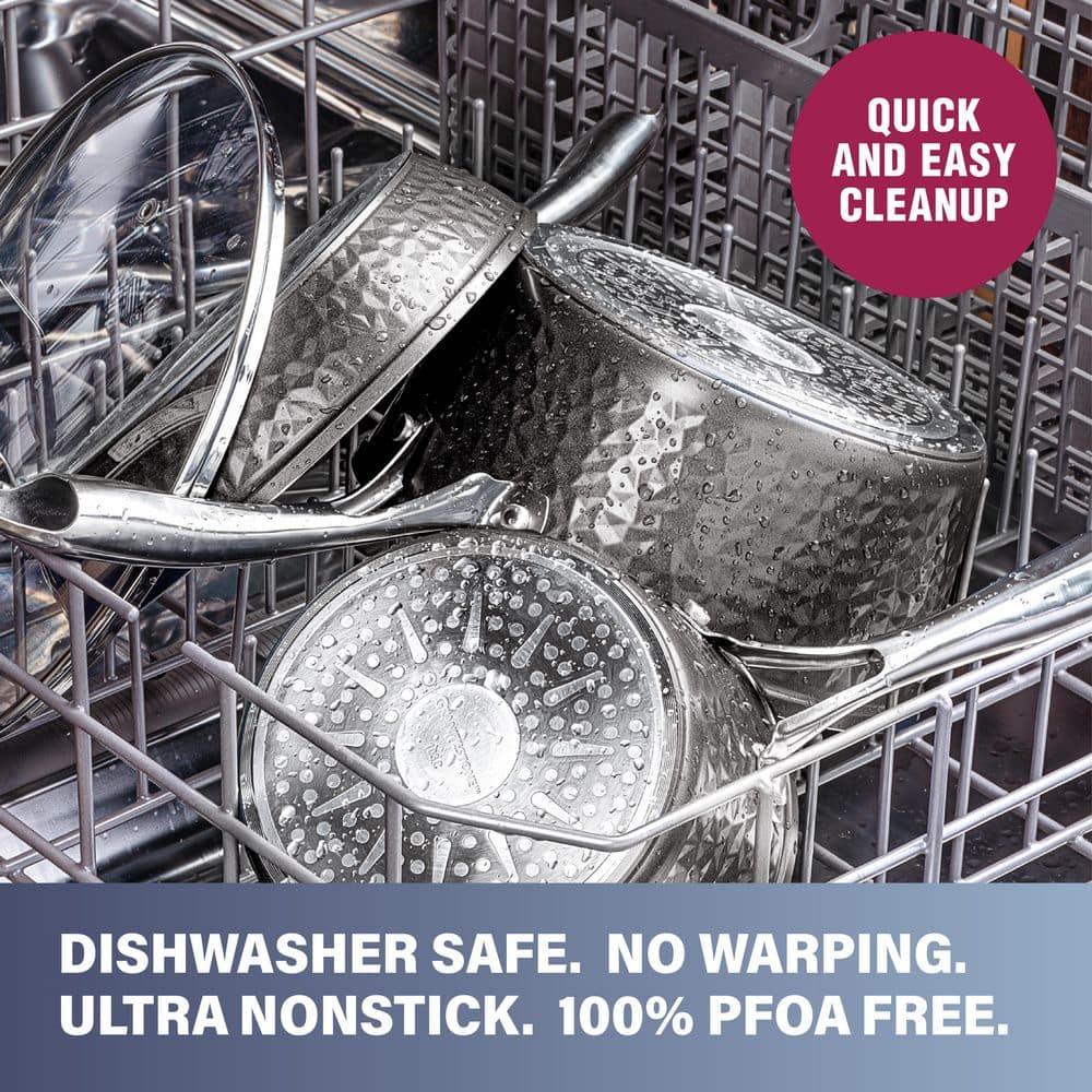 Granitestone Granitestone Hammered 10 Piece Aluminum Nonstick Cookware Set with Stay Cool Handles, Oven & Dishwasher Safe