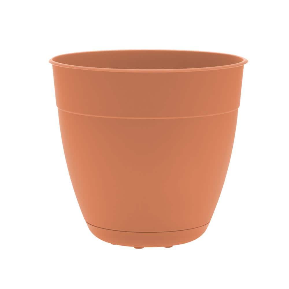 Bloem Dayton 16 in. D Plastic Planter Coral