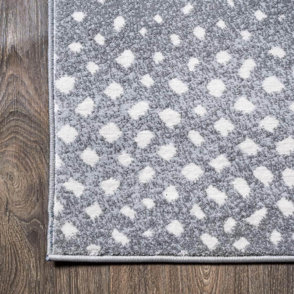 8'x 10' Antelope Modern Animal Area Rug, Gray/Cream - JONATHAN Y