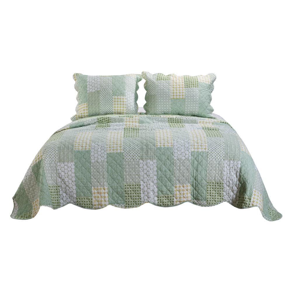 Barefoot Bungalow Juniper Modern Patchwork Print Quilt Set