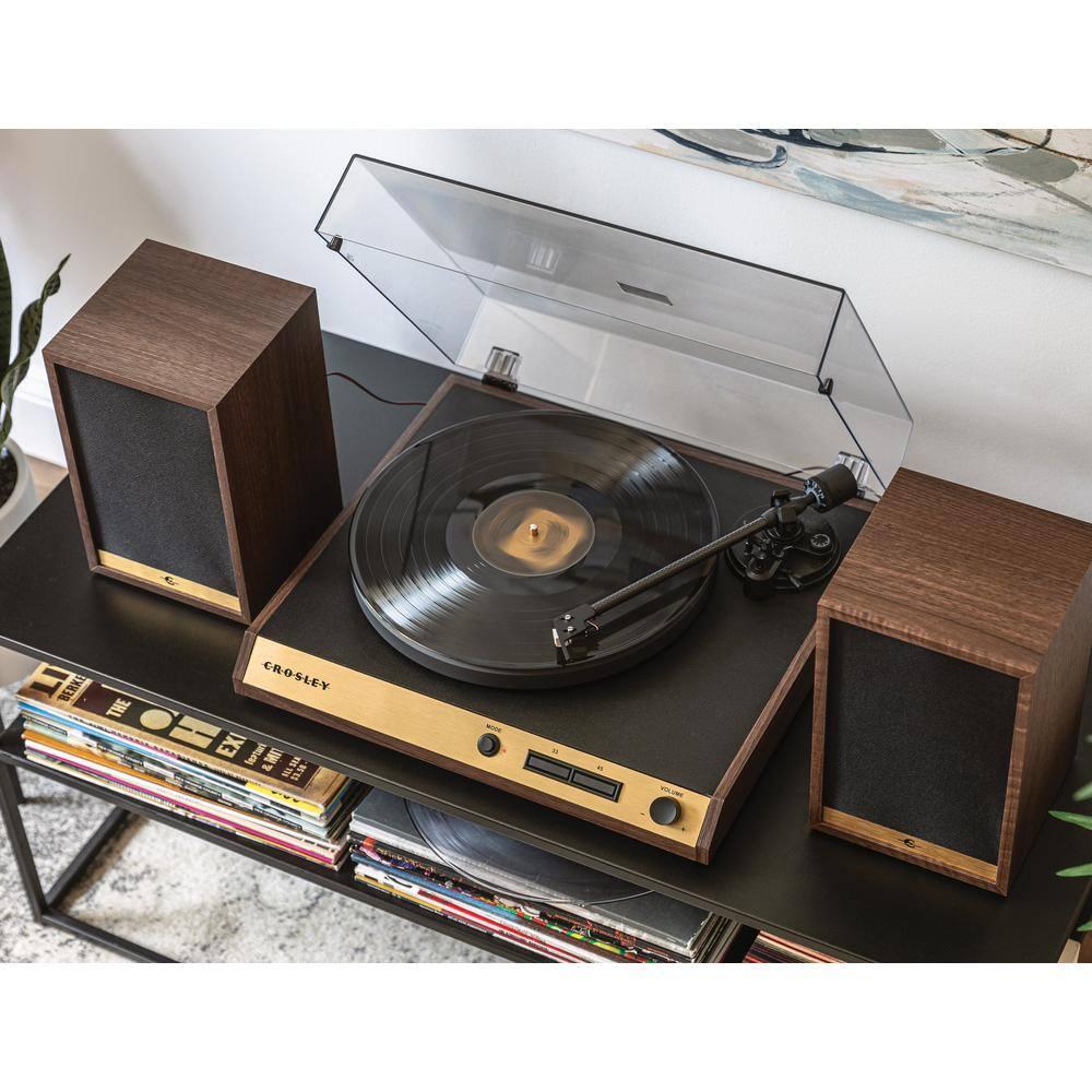 2 - Speed Turntable Decorative Record Player with Bluetooth