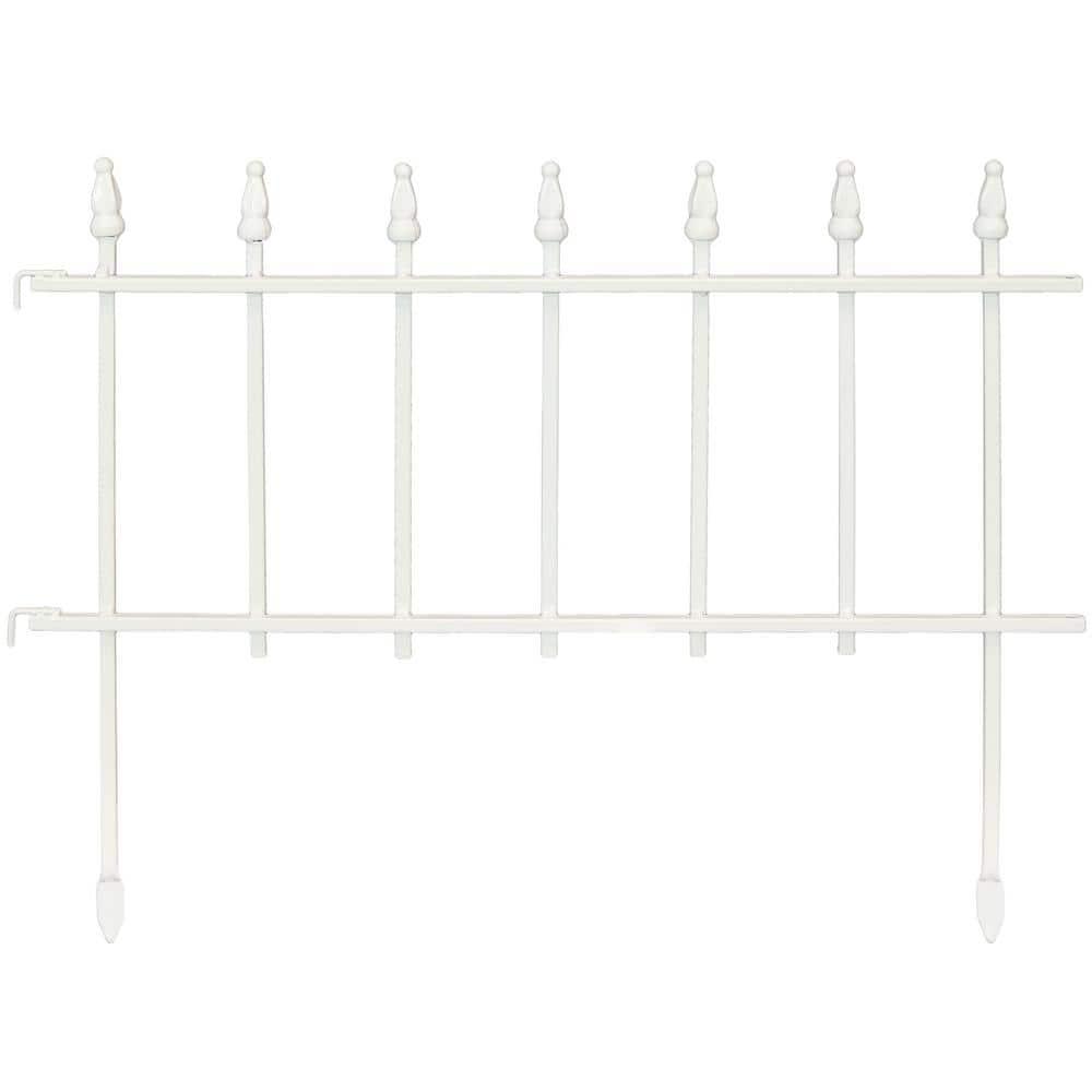 18" x 22" Iron Decorative Garden Fence Panels (Set of 5)