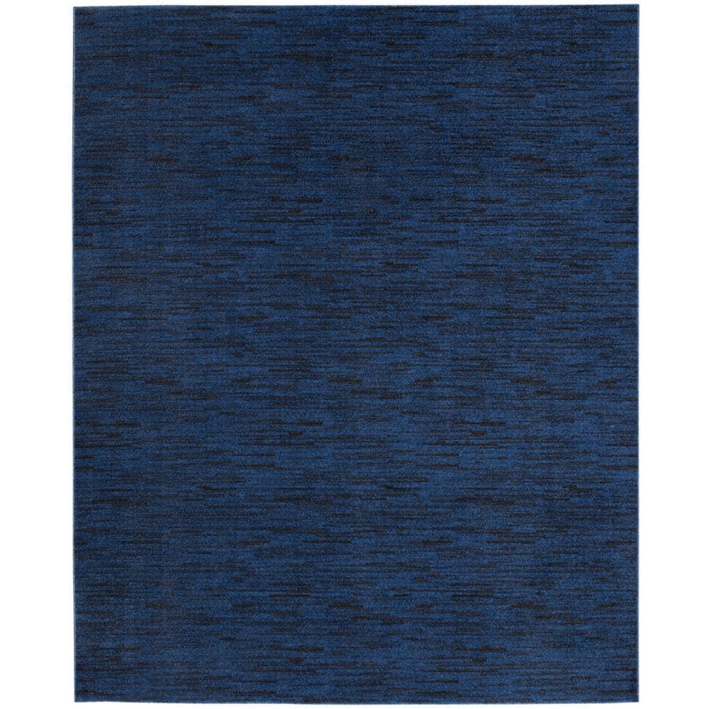 Nourison Nourison Essentials NRE01 Indoor/outdoor Area Rug - Midnight Blue 9' x 12'
