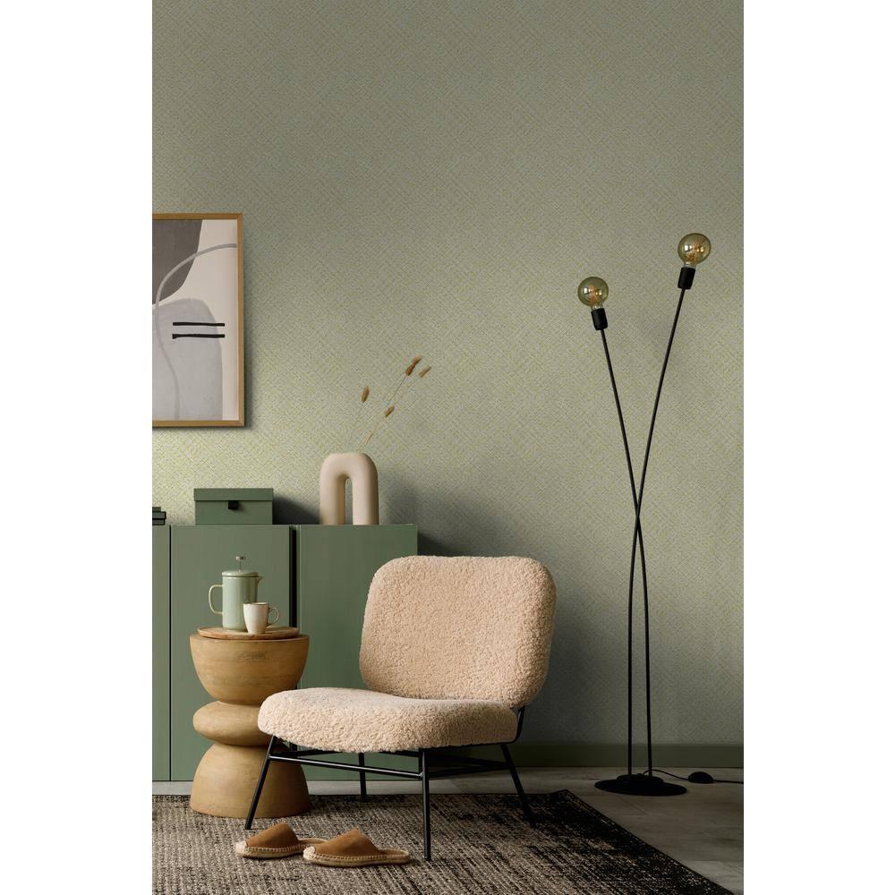 Galerie Wallcoverings Flora Collection Chevron Weave Wallpaper Roll | Perigold