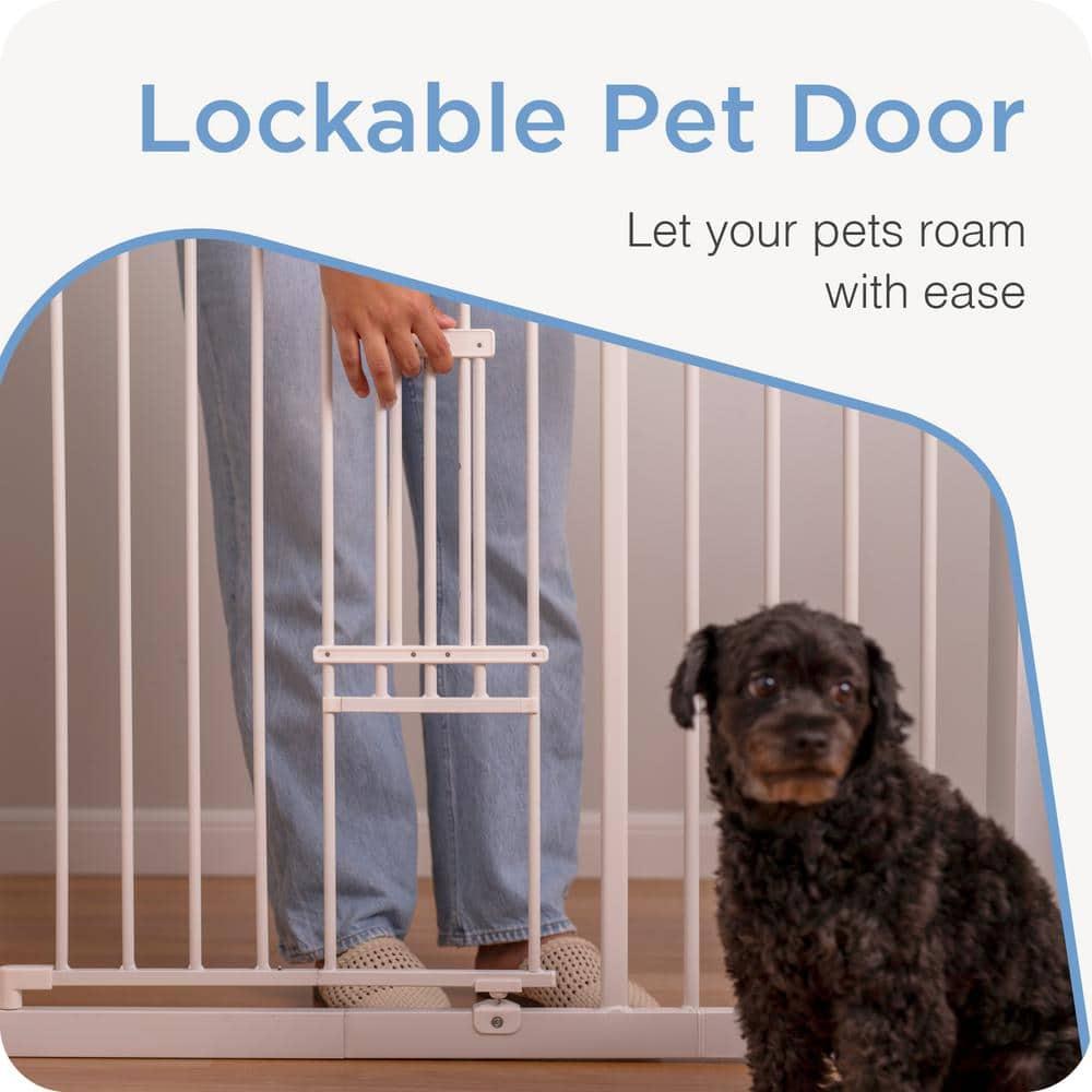 Perma Child Safety, 28.7" - 44" x 30" Extra Wide Easy Fit Metal Pet Gate