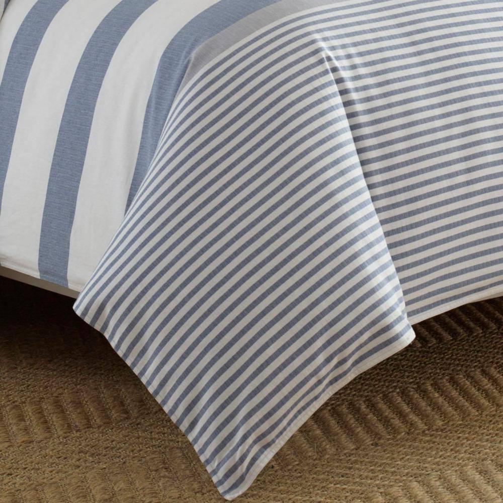 Nautica Nautica Fairwater Blue Cotton Reversible Comforter Set