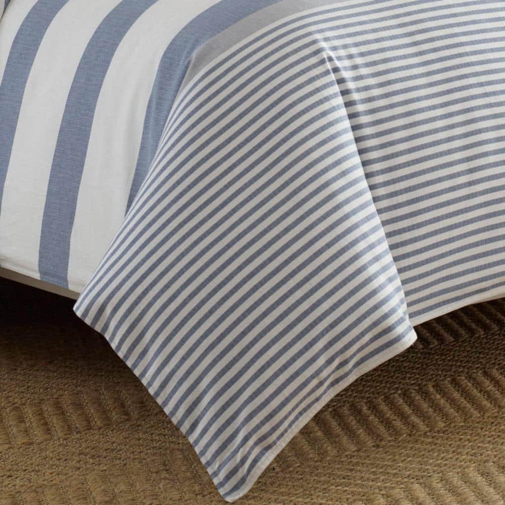 Nautica Fairwater Cotton Blue Duvet Cover Set